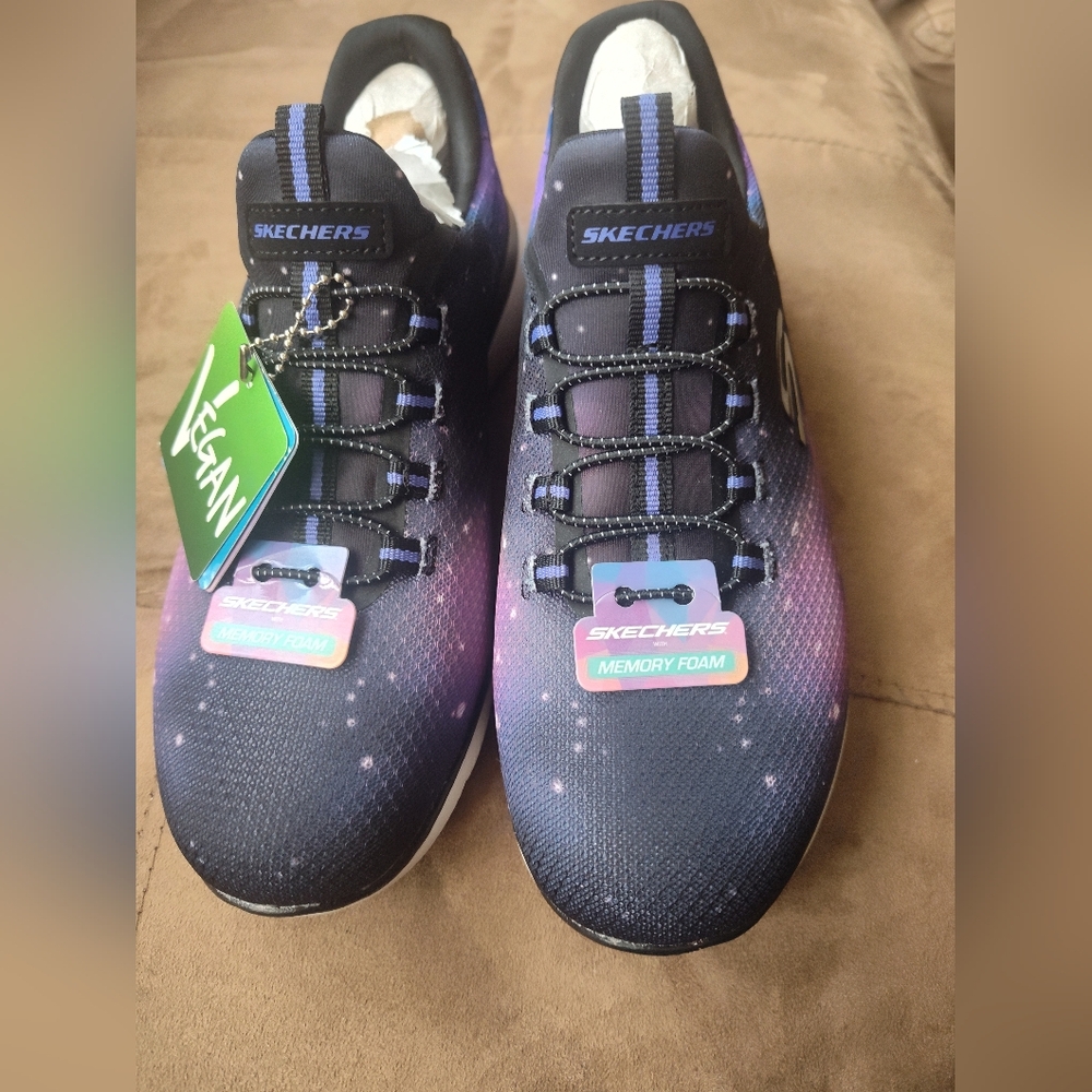 Skechers Black and Purple Sneakers